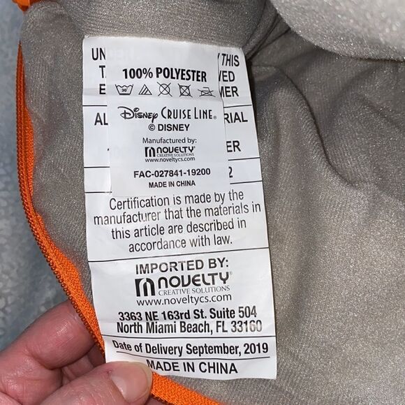 Disney Cruise Line Dracula Mickey Halloween Pillow with Zipper Pouch - Picture 4 of 4